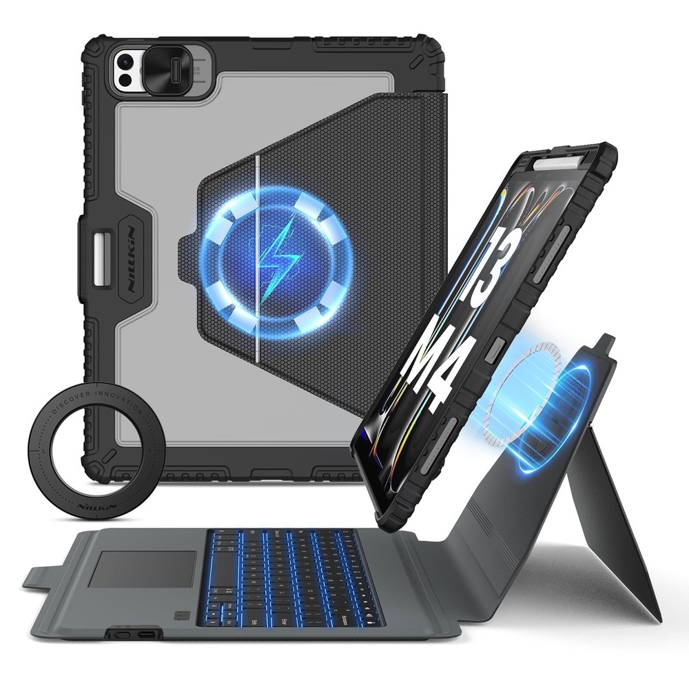 Nillkin iPad Pro 13 M5 M4 2025 2024 Keyboard Case Backlit Trackpad Magnetic